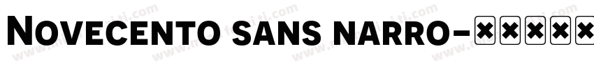 Novecento sans narro字体转换